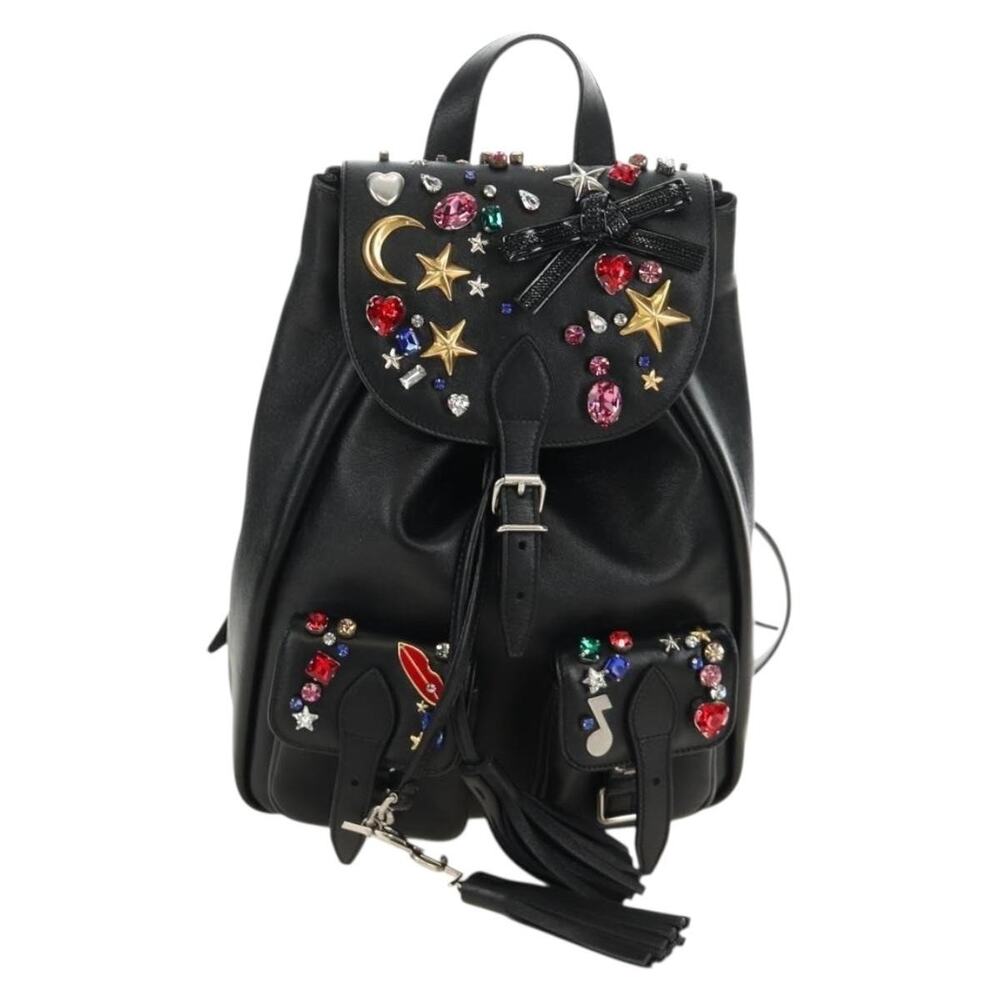 Saint Laurent-Backpack Black Leather Backpack